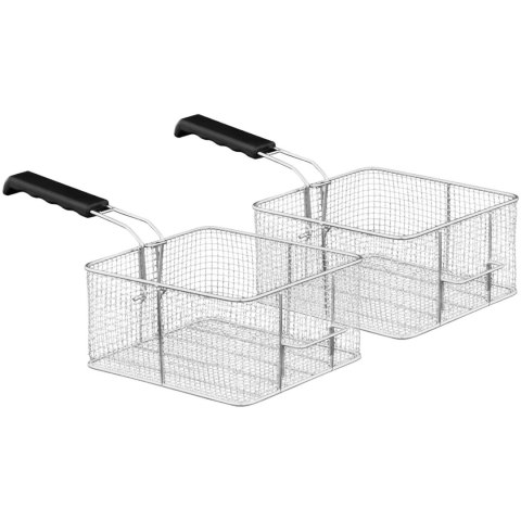 FRYTOWNICA PODWÓJNA DWUKOMOROWA Z KRANAMI 400V - 2X10L FRYTOWNICA PODWÓJNA DWUKOMOROWA Z KRANAMI 400V - 2X10L