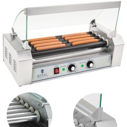 GRILL ROLKOWY Z SZYBĄ ROLLER GRILL Z ROLKAMI Z TEFLONU 5T