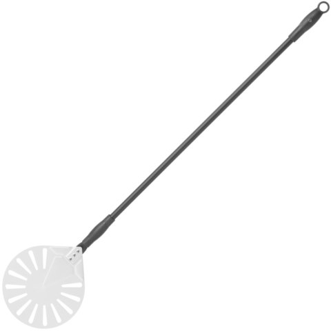 ŁOPATA DO PIZZY Z OTWORAMI I UCHWYTEM SUWAKOWYM ALUMINIOWA OKRĄGŁA ŚR. 230 MM DŁ. 1200 MM - HENDI 617168 ŁOPATA DO PIZZY Z OTWORAMI I UCHWYTEM SUWAKOWYM ALUMINIOWA OKRĄGŁA ŚR. 230 MM DŁ. 1200 MM - HENDI 617168