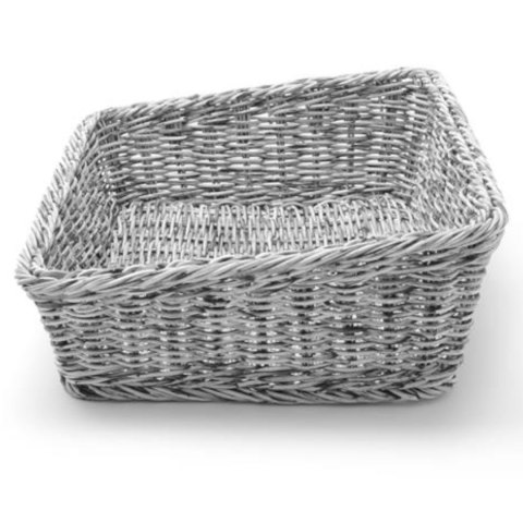 KOSZ EKSPOZYCYJNY NA PIECZYWO CHLEB SKOŚNY PROSTOKĄTNY SZARY 400X300X120 MM - HENDI 426661 KOSZ EKSPOZYCYJNY NA PIECZYWO CHLEB SKOŚNY PROSTOKĄTNY SZARY 400X300X120 MM - HENDI 426661