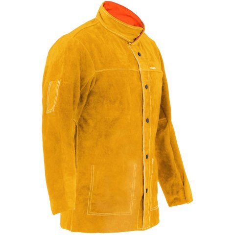 KURTKA BLUZA SPAWALNICZA OCHRONNA ZE SKÓRY BYDLĘCEJ ROZMIAR XL KURTKA BLUZA SPAWALNICZA OCHRONNA ZE SKÓRY BYDLĘCEJ ROZMIAR XL