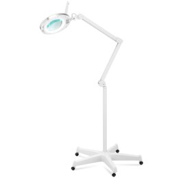 LAMPA LUPA KOSMETYCZNA ZE SZKŁEM POWIĘKSZAJĄCYM MOBILNA 5 DPI 60X LED ŚR. 127 MM