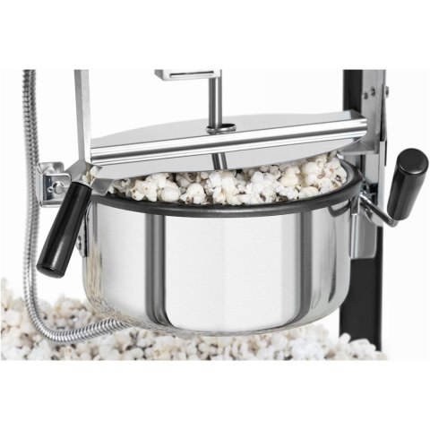 MASZYNA AUTOMAT URZĄDZENIE DO PRAŻENIA POPCORNU RETRO TEFLON 1600 W 5-6 KG/H - CZARNO-ZŁOTA MASZYNA AUTOMAT URZĄDZENIE DO PRAŻENIA POPCORNU RETRO TEFLON 1600 W 5-6 KG/H - CZARNO-ZŁOTA
