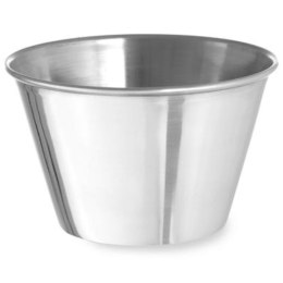 MISECZKA RAMEKIN NACZYNIE DO SOSÓW DIPÓW ZE STALI NIERDZEWNEJ ŚR. 93 MM 12 SZT. 230 ML - HENDI 400050