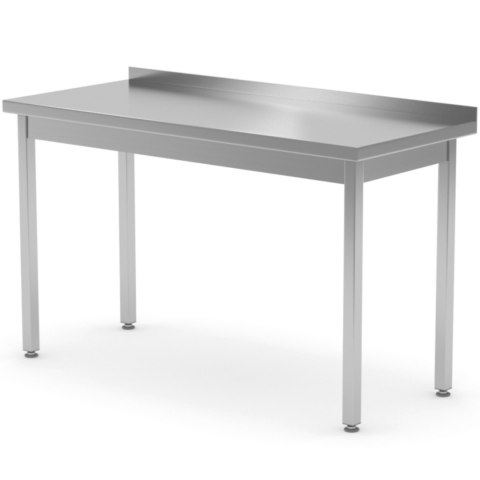 STÓŁ BLAT ROBOCZY STALOWY PRZYŚCIENNY Z RANTEM 100X70X85 CM - HENDI 812679 STÓŁ BLAT ROBOCZY STALOWY PRZYŚCIENNY Z RANTEM 100X70X85 CM - HENDI 812679