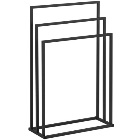STOJAK WIESZAK NA 3 RĘCZNIKI WOLNOSTOJĄCY PODŁOGOWY STAL 55 X 21.5 X 84 CM CIEMNOSZARY STOJAK WIESZAK NA 3 RĘCZNIKI WOLNOSTOJĄCY PODŁOGOWY STAL 55 X 21.5 X 84 CM CIEMNOSZARY