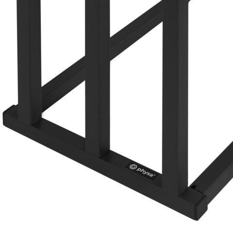 STOJAK WIESZAK NA 3 RĘCZNIKI WOLNOSTOJĄCY PODŁOGOWY STAL 55 X 21.5 X 84 CM CIEMNOSZARY STOJAK WIESZAK NA 3 RĘCZNIKI WOLNOSTOJĄCY PODŁOGOWY STAL 55 X 21.5 X 84 CM CIEMNOSZARY