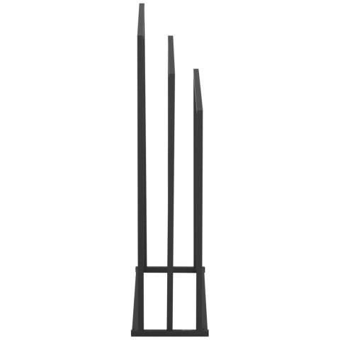 STOJAK WIESZAK NA 3 RĘCZNIKI WOLNOSTOJĄCY PODŁOGOWY STAL 65 X 21.5 X 84 CM CIEMNOSZARY STOJAK WIESZAK NA 3 RĘCZNIKI WOLNOSTOJĄCY PODŁOGOWY STAL 65 X 21.5 X 84 CM CIEMNOSZARY