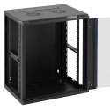 SZAFA RACK SERWEROWA SIECIOWA WISZĄCA 19'' 12U IP20 DO 60 KG 54X39X62 CM CZARNA