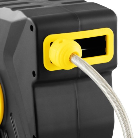 WĄŻ OGRODOWY ZWIJANY Z AUTOMATYCZNYM BĘBNEM ŚCIENNYM 20 M + 3 M 3/4'' WĄŻ OGRODOWY ZWIJANY Z AUTOMATYCZNYM BĘBNEM ŚCIENNYM 20 M + 3 M 3/4''