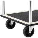WÓZEK PÓŁKOWY TRANSPORTOWY Z UCHWYTAMI 2 PÓŁKI DO 120 KG 72 X 43 CM