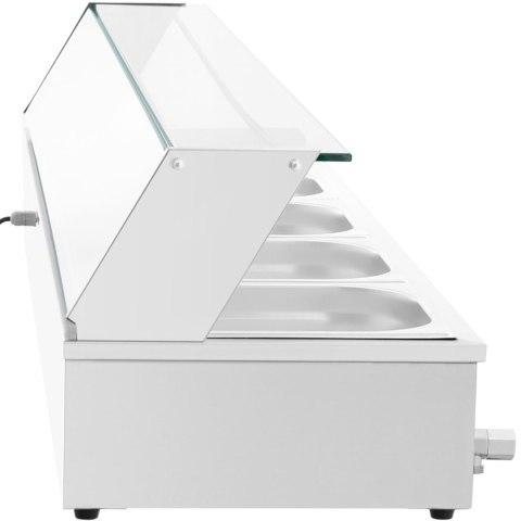 BEMAR PODGRZEWACZ DO POTRAW BUFET GRZEWCZY Z OSŁONĄ 5 X GN 1/2 2000 W BEMAR PODGRZEWACZ DO POTRAW BUFET GRZEWCZY Z OSŁONĄ 5 X GN 1/2 2000 W