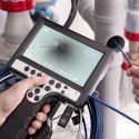 ENDOSKOP KAMERA DIAGNOSTYCZNA INSPEKCYJNA W WALIZCE 12 LED SD 30 M