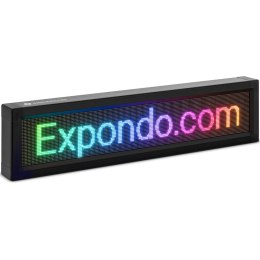 REKLAMA TABLICA ŚWIETLNA 192 X 32 KOLOROWE DIODY LED 67 X 19 CM