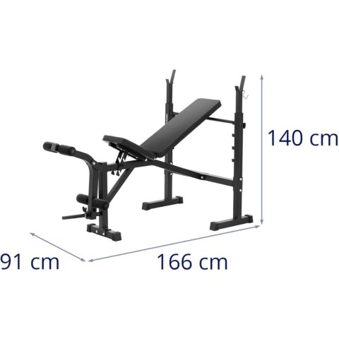 ŁAWKA ŁAWECZKA TRENINGOWA POD SZTANGĘ REGULOWANA DO 100 KG ŁAWKA ŁAWECZKA TRENINGOWA POD SZTANGĘ REGULOWANA DO 100 KG