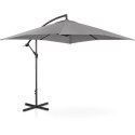 PARASOL OGRODOWY NA WYSIĘGNIKU KWADRATOWY 250 X 250 CM CIEMNOSZARY