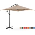 PARASOL OGRODOWY NA WYSIĘGNIKU KWADRATOWY 250 X 250 CM KREMOWY