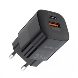 SZYBKA ŁADOWARKA SIECIOWA GAN USB TYP C PD QC 33W CZARNA