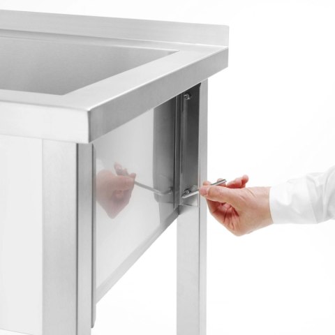 BASEN ZLEW GASTRONOMICZNY JEDNOKOMOROWY BUDGET LINE STAL 800 X 600 X 850 CM - HENDI 811009 BASEN ZLEW GASTRONOMICZNY JEDNOKOMOROWY BUDGET LINE STAL 800 X 600 X 850 CM - HENDI 811009