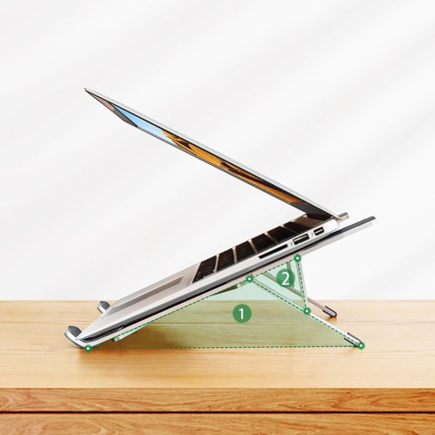 PODSTAWKA POD LAPTOPA SKŁADANA REGULOWANA SREBRNY PODSTAWKA POD LAPTOPA SKŁADANA REGULOWANA SREBRNY