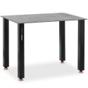 STÓŁ SPAWALNICZY MONTAŻOWY PERFOROWANY BLAT 6 MM 120 X 80 CM DO 100 KG