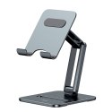 PODSTAWKA STOJAK METALOWY DO SMARTFONA DESKTOP BIAXIAL FOLDABLE DO 13" SZARY