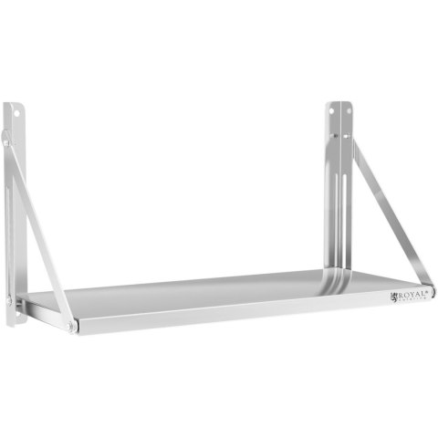 PÓŁKA ŚCIENNA GASTRONOMICZNA SKŁADANA ZE STALI NIERDZEWNEJ DO 40 KG 80 X 30 CM PÓŁKA ŚCIENNA GASTRONOMICZNA SKŁADANA ZE STALI NIERDZEWNEJ DO 40 KG 80 X 30 CM