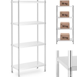 REGAŁ METALOWY MAGAZYNOWY GASTRONOMICZNY DO 200 KG 80 X 40 X 180 CM