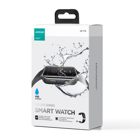 SMARTWATCH JR-FT6 ZEGAREK SPORTOWY IP68 Z FUNKCJĄ ODBIERANIA POŁĄCZEŃ SMARTWATCH JR-FT6 ZEGAREK SPORTOWY IP68 Z FUNKCJĄ ODBIERANIA POŁĄCZEŃ