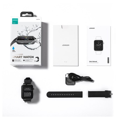 SMARTWATCH JR-FT6 ZEGAREK SPORTOWY IP68 Z FUNKCJĄ ODBIERANIA POŁĄCZEŃ SMARTWATCH JR-FT6 ZEGAREK SPORTOWY IP68 Z FUNKCJĄ ODBIERANIA POŁĄCZEŃ