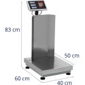 WAGA PLATFORMOWA MAGAZYNOWA Z OPARCIEM 40 X 50 CM LCD 60 KG / 0.005 KG