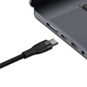 KABEL PRZEWÓD DO SZYBKIEGO ŁADOWANIA FLASH SERIES 2W1 USB-C 2XUSB-C 100W 1.5M CZARNY