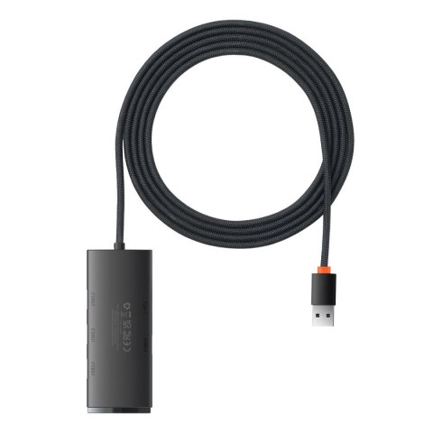 LITE SERIES HUB 4-PORTOWY USB-A DO 4XUSB-A 3.0 2M CZARNY LITE SERIES HUB 4-PORTOWY USB-A DO 4XUSB-A 3.0 2M CZARNY