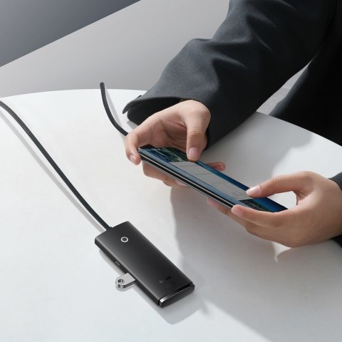 LITE SERIES HUB 4-PORTOWY USB-A DO 4XUSB-A 3.0 2M CZARNY LITE SERIES HUB 4-PORTOWY USB-A DO 4XUSB-A 3.0 2M CZARNY