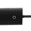 LITE SERIES PRZEJŚCIÓWKA HUB USB-C 4X USB 3.0 1M CZARNY