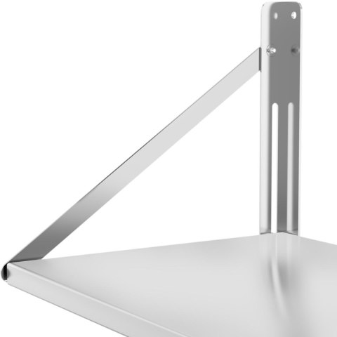PÓŁKA ŚCIENNA GASTRONOMICZNA SKŁADANA ZE STALI NIERDZEWNEJ DO 40 KG 60 X 45 CM PÓŁKA ŚCIENNA GASTRONOMICZNA SKŁADANA ZE STALI NIERDZEWNEJ DO 40 KG 60 X 45 CM