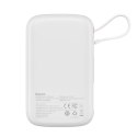 POWERBANK Z SZYBKIM ŁADOWANIEM 10000MAH 20W QC-PD-SCP-FCP KABEL IPHONE LIGHTNING BIAŁY