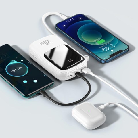 POWERBANK Z SZYBKIM ŁADOWANIEM 20000MAH 20W QC-PD-SCP-FCP KABEL IPHONE LIGHTNING BIAŁY POWERBANK Z SZYBKIM ŁADOWANIEM 20000MAH 20W QC-PD-SCP-FCP KABEL IPHONE LIGHTNING BIAŁY