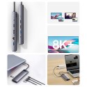 WIELOFUNKCYJNY HUB 12W1 USB-C HDMI DP USB-C MINIJACK 3.5MM RJ45 SD