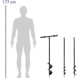 WIERTNICA ŚWIDER RĘCZNY DO ZIEMI 3 WIERTŁA ŚR. 80 MM 100 MM 150 MM GŁ. DO 100 CM