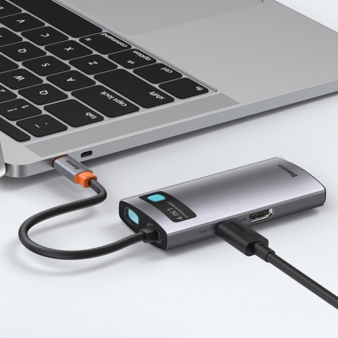 4W1 WIELOFUNKCYJNY HUB METAL GLEAM USB-C DO USB-C POWER DELIVERY HDMI USB 3.2 USB 2.0 4W1 WIELOFUNKCYJNY HUB METAL GLEAM USB-C DO USB-C POWER DELIVERY HDMI USB 3.2 USB 2.0