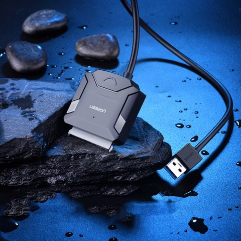 KABEL ADAPTER DO DYSKU HDD I SSD SATA 2.5'' / 3.5'' USB 3.0 DO 4TB - CZARNY KABEL ADAPTER DO DYSKU HDD I SSD SATA 2.5'' / 3.5'' USB 3.0 DO 4TB - CZARNY