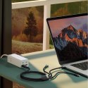 KABEL PRZEWÓD 4W1 USB+USB-C DO USB-C / IPHONE LIGHTNING / MICRO USB 1.2M - NIEBIESKI
