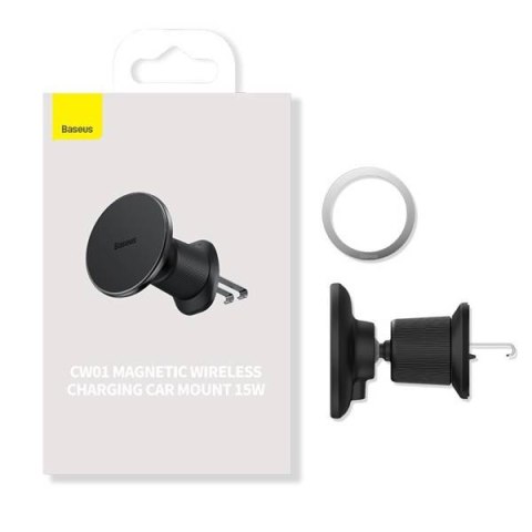 ŁADOWARKA INDUKCYJNA DO SAMOCHODU NA NAWIEW MAGSAFE 15W USB-C 25W - CZARNA ŁADOWARKA INDUKCYJNA DO SAMOCHODU NA NAWIEW MAGSAFE 15W USB-C 25W - CZARNA