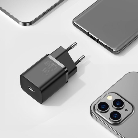 SZYBKA ŁADOWARKA DO IPHONE SUPER SI 1C 20W POWER DELIVERY + KABEL USB-C - LIGHTNING 1M CZARNY SZYBKA ŁADOWARKA DO IPHONE SUPER SI 1C 20W POWER DELIVERY + KABEL USB-C - LIGHTNING 1M CZARNY