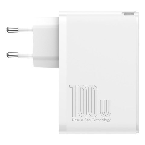 SZYBKA ŁADOWARKA SIECIOWA GAN2 PRO USB USB-C QC PD 100W BIAŁY SZYBKA ŁADOWARKA SIECIOWA GAN2 PRO USB USB-C QC PD 100W BIAŁY