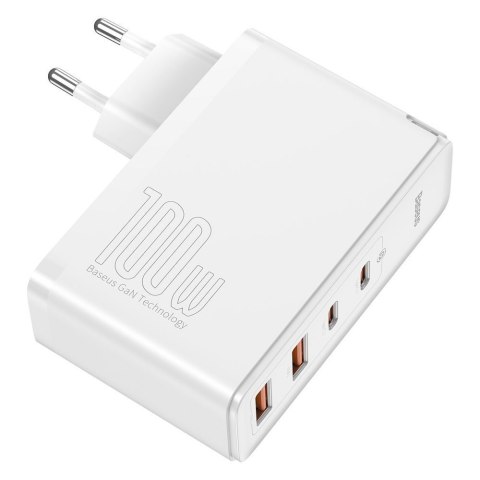 SZYBKA ŁADOWARKA SIECIOWA GAN2 PRO USB USB-C QC PD 100W BIAŁY SZYBKA ŁADOWARKA SIECIOWA GAN2 PRO USB USB-C QC PD 100W BIAŁY