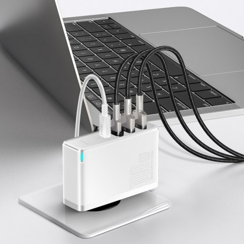 SZYBKA ŁADOWARKA SIECIOWA GAN2 PRO USB USB-C QC PD 100W BIAŁY SZYBKA ŁADOWARKA SIECIOWA GAN2 PRO USB USB-C QC PD 100W BIAŁY