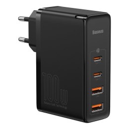 SZYBKA ŁADOWARKA SIECIOWA GAN2 PRO USB USB-C QC PD 100W CZARNY