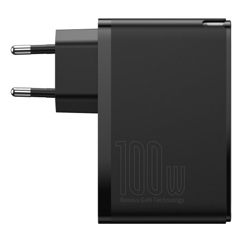 SZYBKA ŁADOWARKA SIECIOWA GAN2 PRO USB USB-C QC PD 100W CZARNY SZYBKA ŁADOWARKA SIECIOWA GAN2 PRO USB USB-C QC PD 100W CZARNY